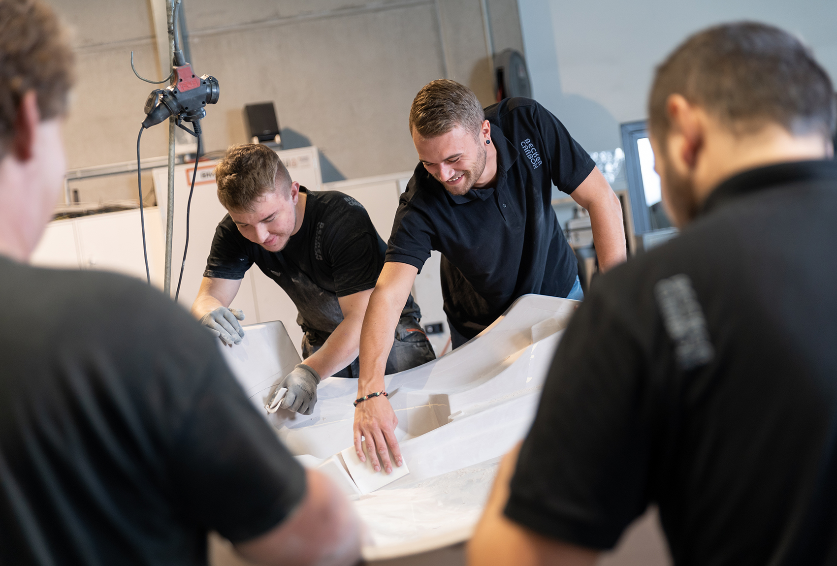 Becker Carbon Team beim Modellbau